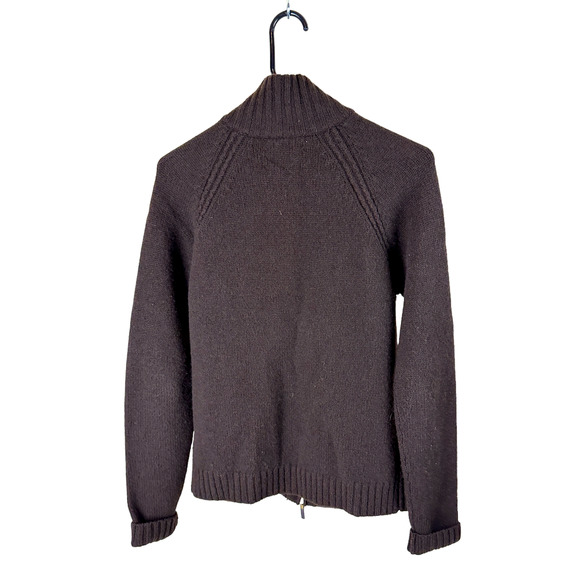 Ralph Lauren Lamb's Wool Long Sleeve Brown Turtleneck Sweater Size S - Picture 2 of 9